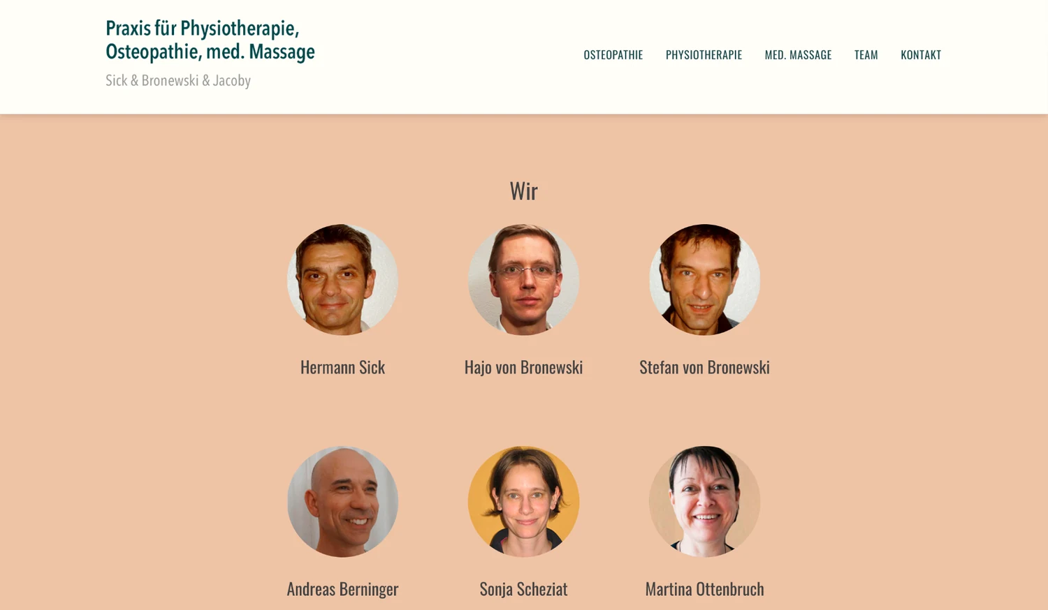 Physiotherapie: Das Team sichtbar machen