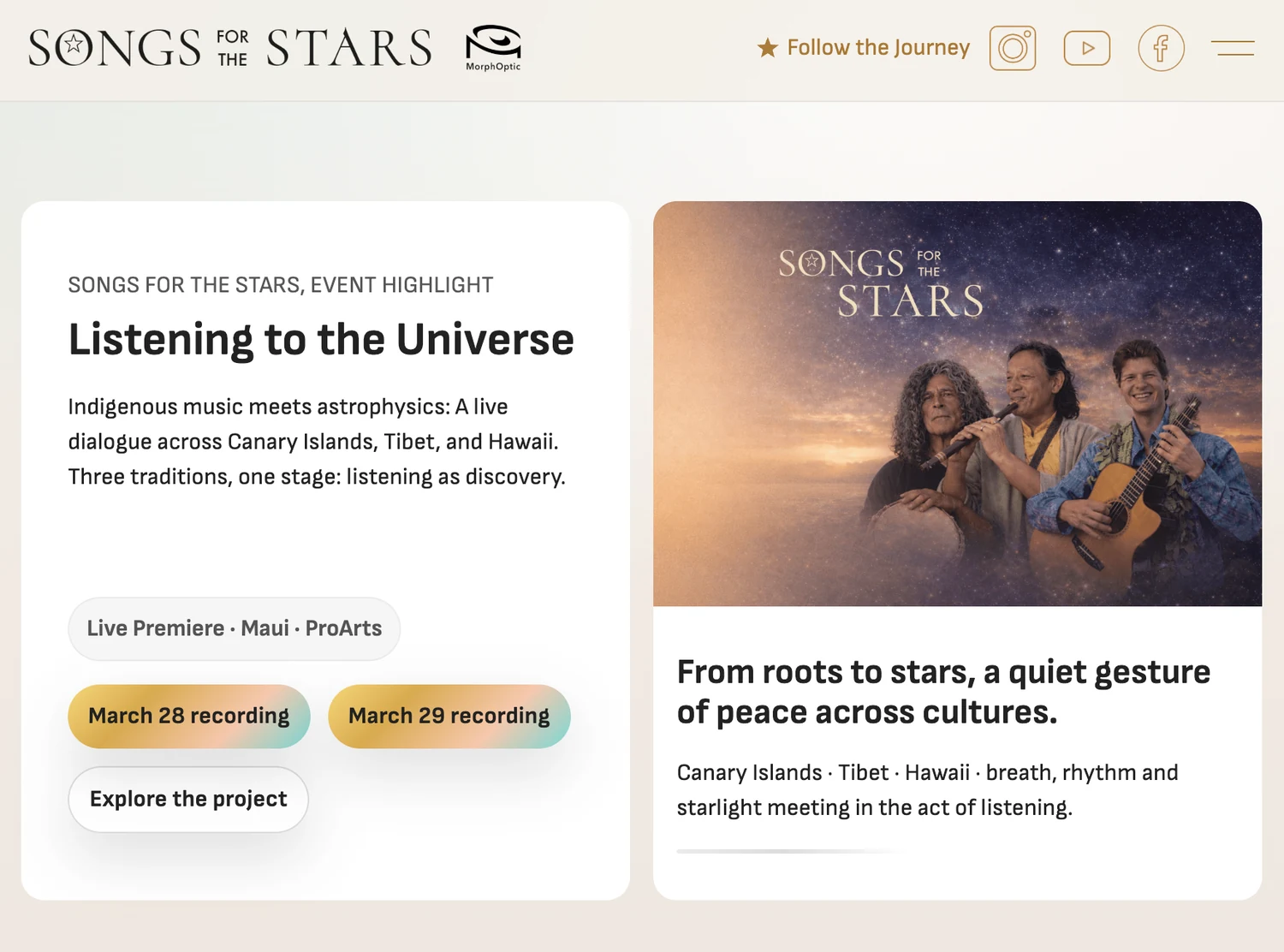 Songs for the Stars: Musik & kultureller Dialog