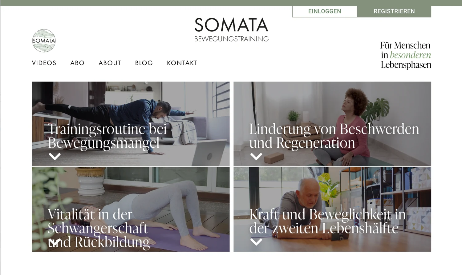 SOMATA: Vier Lebenssituationen